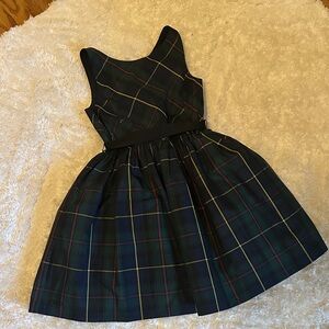 Polo by Ralph Lauren Navy Plaid Kids Dress